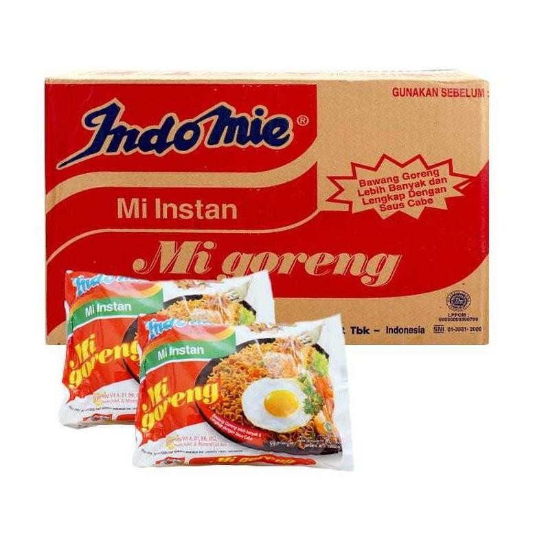 

MIE INDOMIE 1 KARTON ISI 40 BISA DI MIX 20+20/MIE GORENG/AYAM BAWANG/SOTO aSt