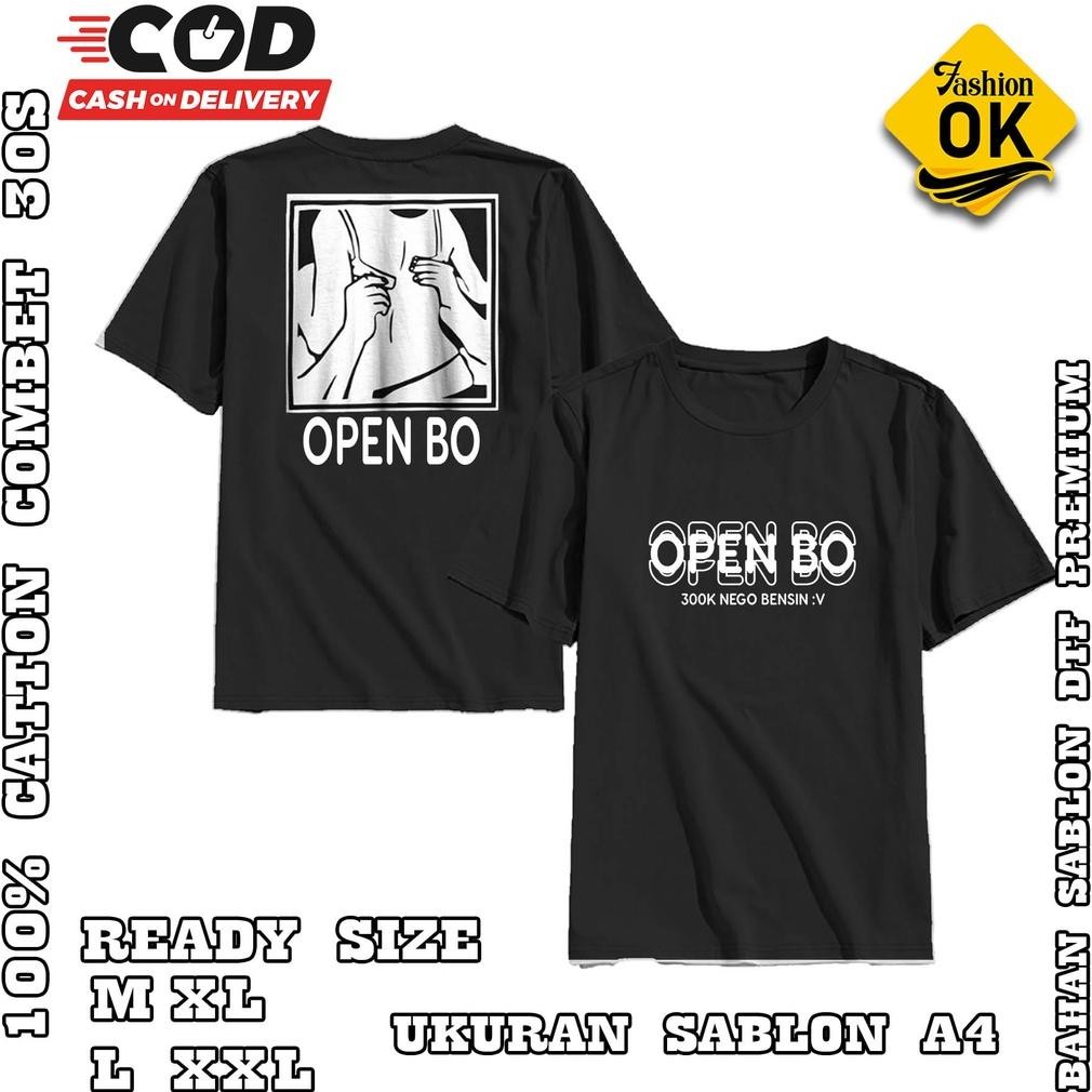 Promo Kaos Open Bo 300K Nego Bensinkaos Copelkaos Kata Kata Lucu Kaos Distro Murah