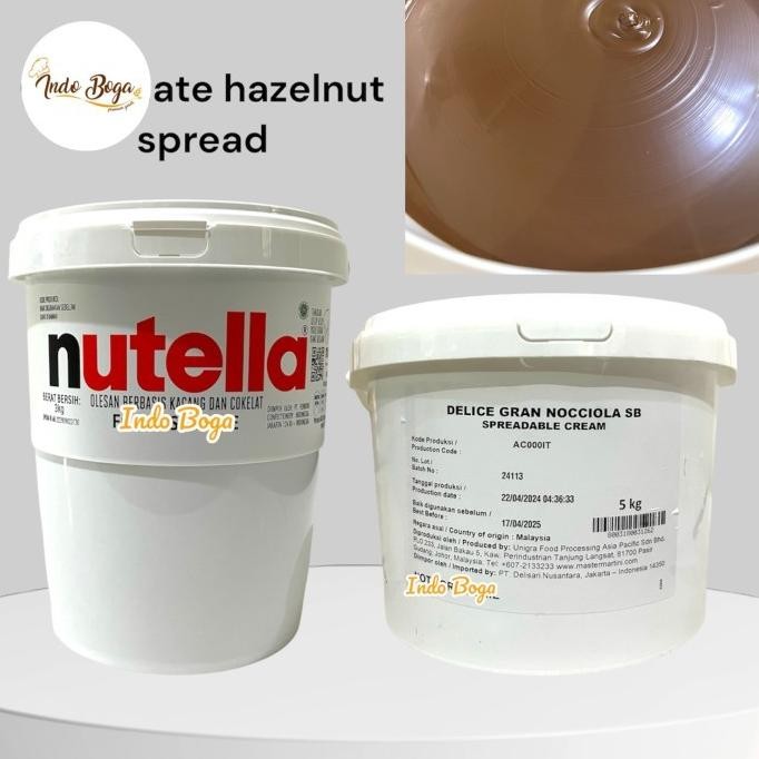 

REPACK Chocolate Hazelnut Spread Nutella Gran Nocciola selai coklat aSt