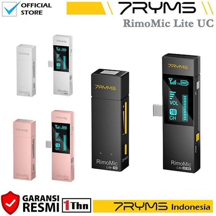 7RYMS RimoMic Lite UC Mini UHF Wireless Microphone USB Type-C Devices