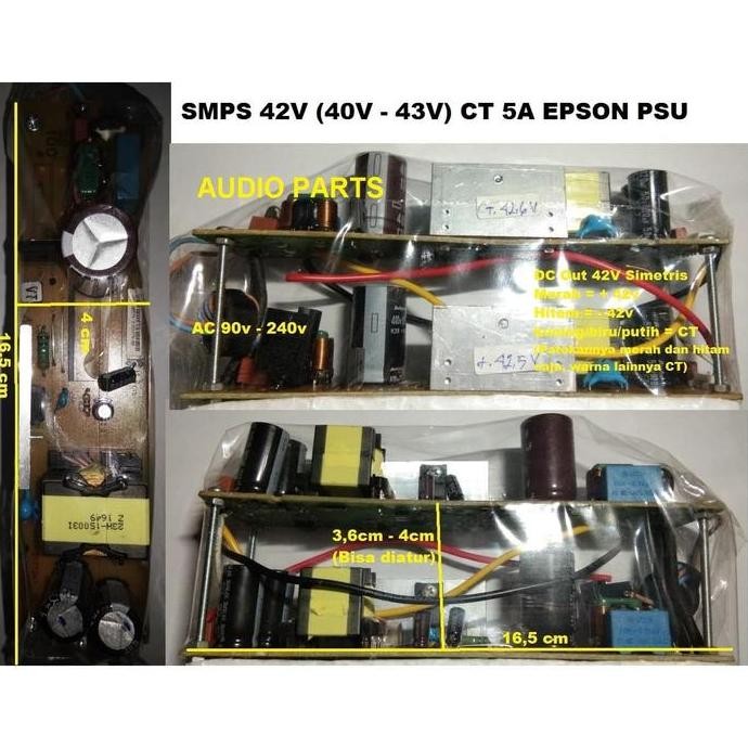 Smps Ac 220V To Dc 42V Ct 5A Double Psu Restock