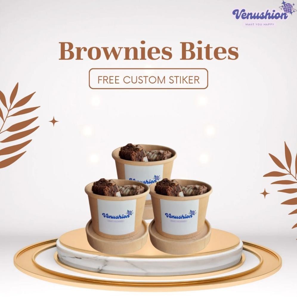

Brownies Bites Cup in jar 16oz 12oz 8oz Hampers Lebaran Natal Tahun Baru aSt