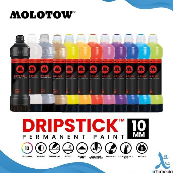 

Molotow Dripstick Permanent Acrylic Paint 10mm Dripink Bullet