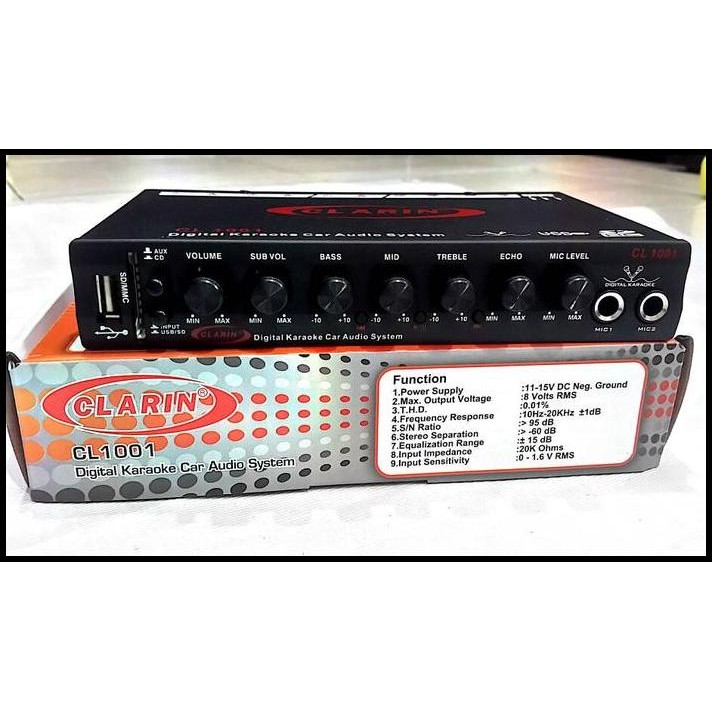 PARAMETRIK EQUALIZER CLARIN SD USB KARAOKE PARAMETRIK EQUALISER CLARIN