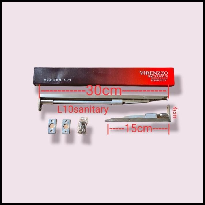 Grendel Tanam Pintu 2 dua Bagus Tebal /Slot Tanam Pintu Kayu Virenzzo