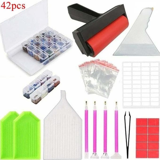 

Tersedia Vinnatsu Diy Diamond Painting Kit 5D | Paket Alat Bordir Berlian Lengkap