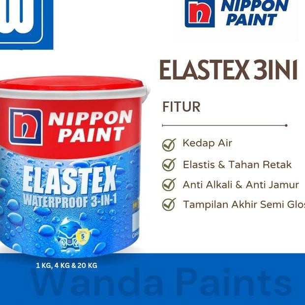 Cat Tembok Wateroofing Nippon Elastex 20 Kg