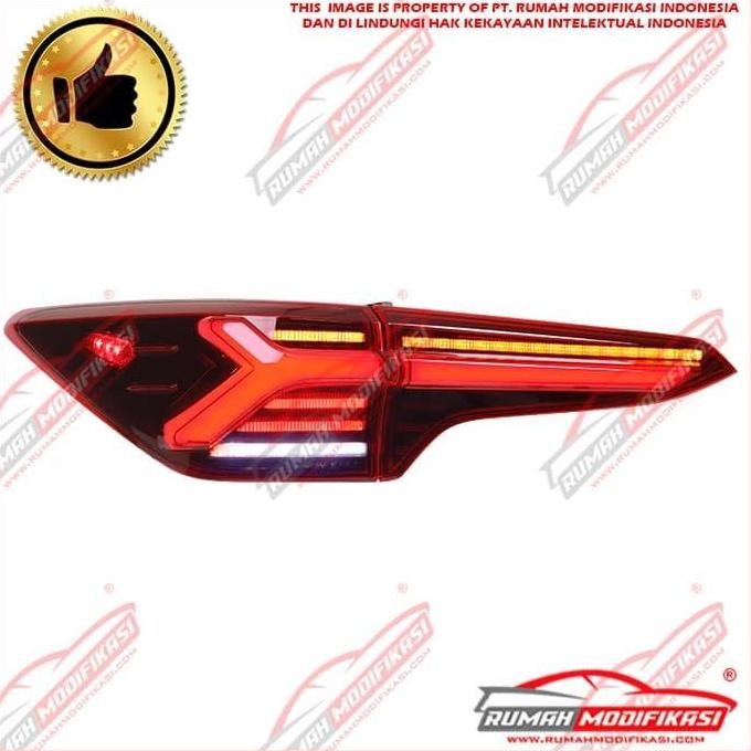 Murah Stoplamp - Toyota Fortuner Vrz 2016-2019 - Light Bar - Lambo - Red