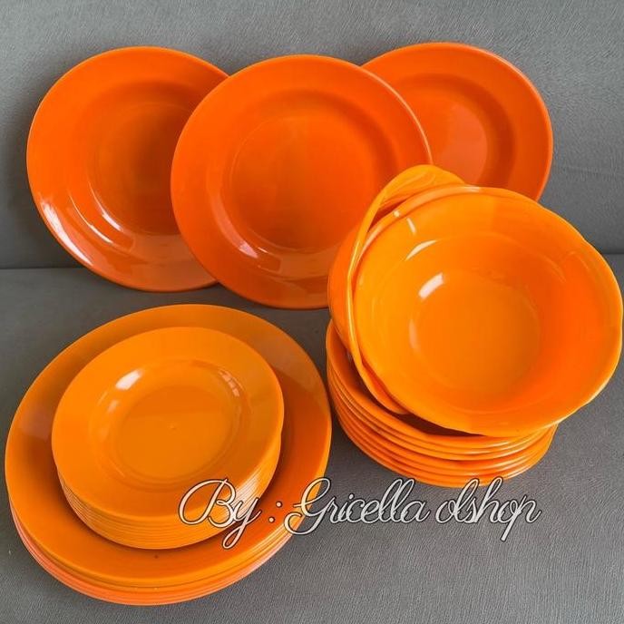 Paket Usaha Murah Meriah 3 Lusin Piring Mangkuk Tatakan