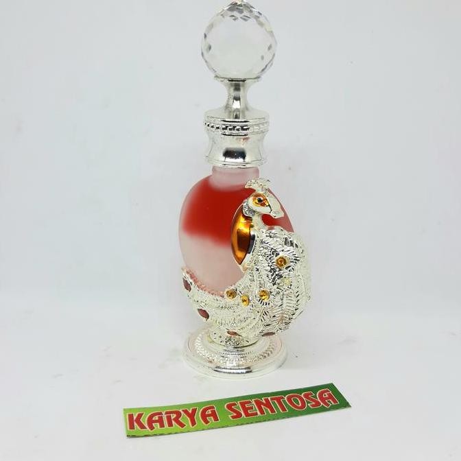 Murah Minyak Dua Alam Warna Merah Putih 12Ml Botol Antik Warna Putih