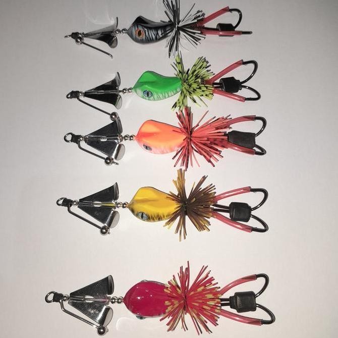 buzzbait mini slater tiktok - umpan casting gabus toman double hook   stok terbatas