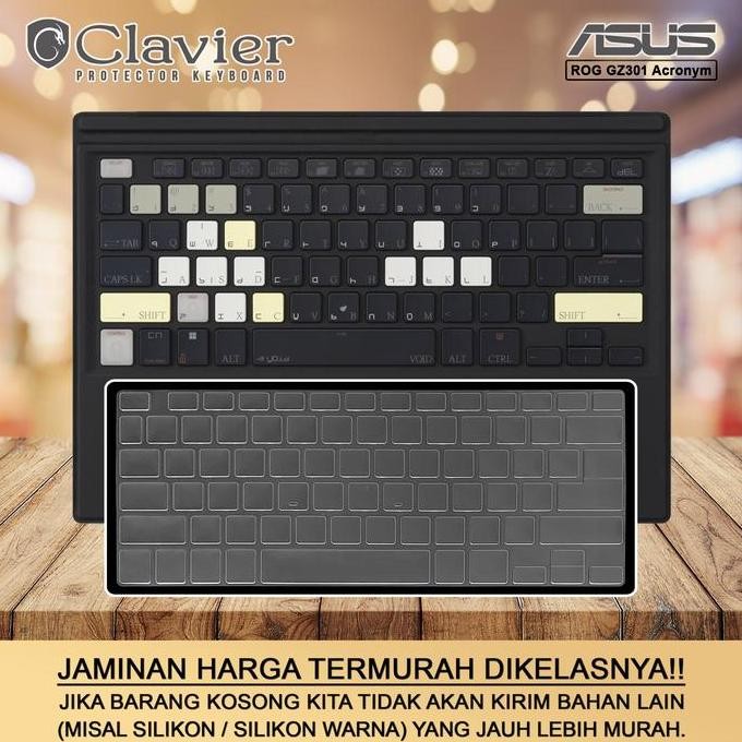 New Keyboard Cover Asus ROG Flow Z13 GZ301 Series | TPU Transparan Cooskin
