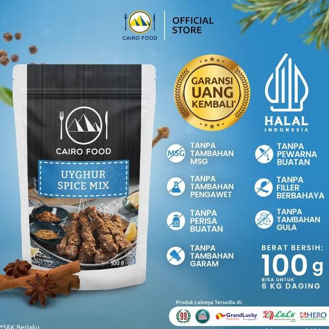 

DISKON! BUMBU UYGHUR SPICE MIX REMPAH ARAB CAIRO FOOD 100GR