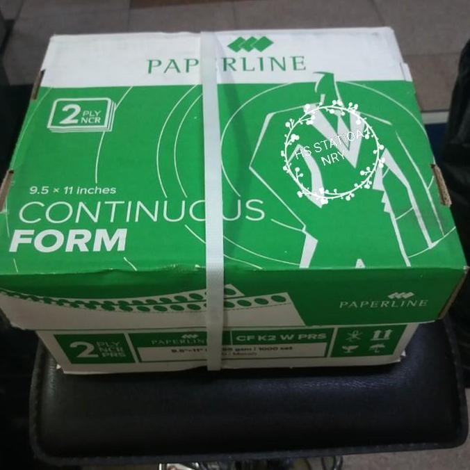 

DISKON! KERTAS CONTINOUS FORM PAPERLINE 9.5 X 11 INCH | BAGI 2 2 PLY RANGKAP DUA
