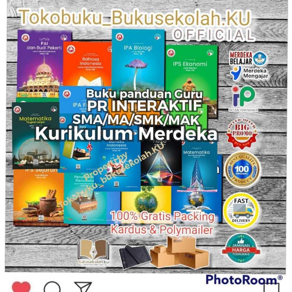 Promooo PROMO  BUKU GURU ( PG PR ) KURIKULUM MERDEKA SMA/MA KELAS 10 ,11 TERBARU 2025 INTAN PARIWARA