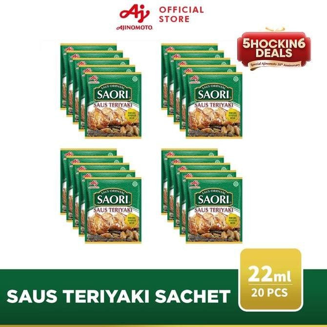 

DISKON! SAORI SAUS TERIYAKI ORIENTAL SACHET 22ML - PAKET 20PCS