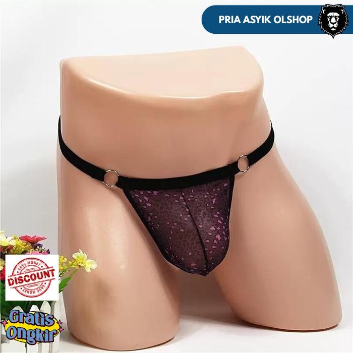 ONLINEFASHION999 CELANA DALAM PRIA HALUS LEMBUT G STRING SEXY TRANSPARENT THONG COWOK Y062 BY PRIA A