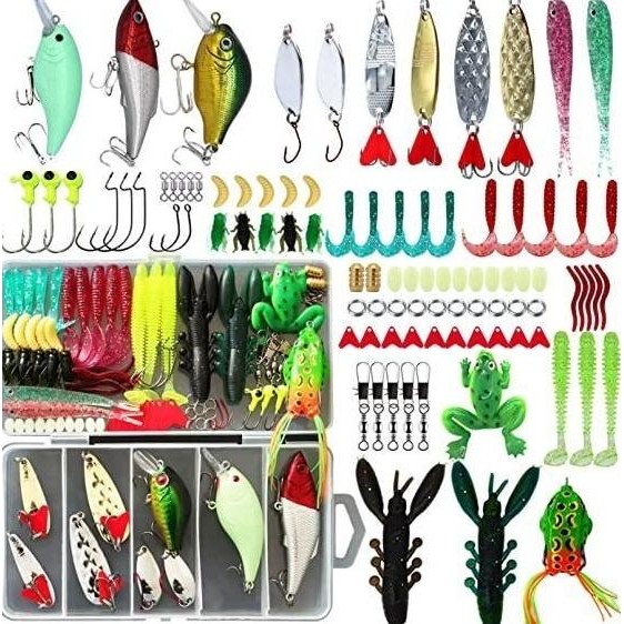 paket lengkap umpan casting gabus full set - umpan lure pancing laut metal ikan stok terbatas