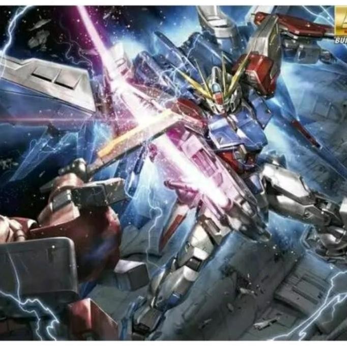 bandai mg 1/100 Gundam Build Strike Fullpackage + Standbase & pesawat