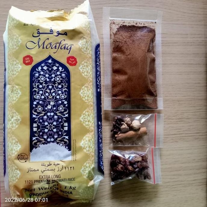 

DISKON! PAKET NASI KEBULI LENGKAP BERAS 1KG + BUMBU KHAS TIMUR TENGAH