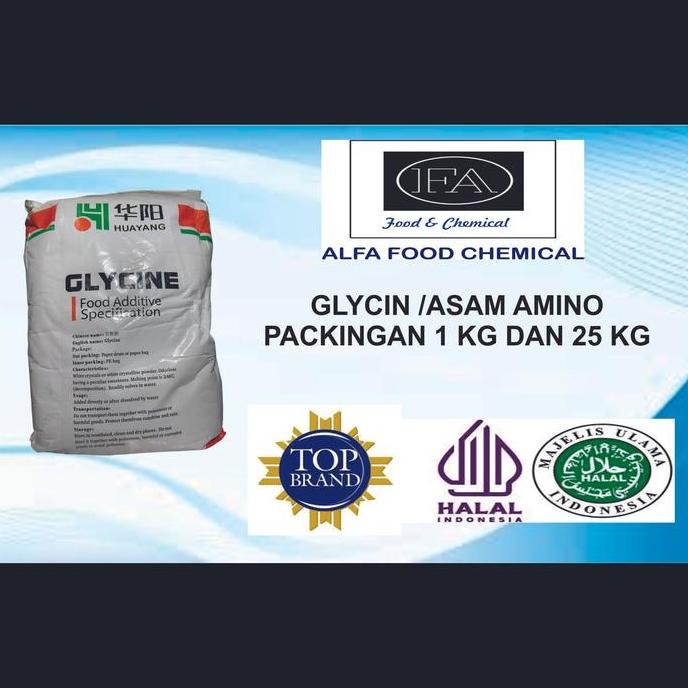 

DISKON! GLYCINE / GLISIN FOOD GRADE BAHAN TAMBAHAN MAKANAN