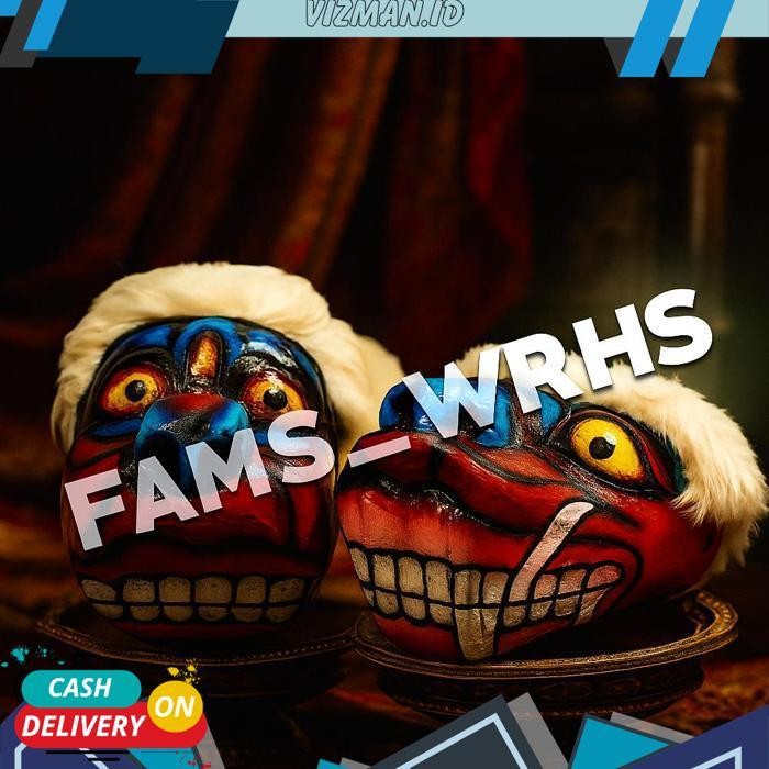 Barongan Kepruk Banteng Kepala Barongan Jaranan Barong Reog Devil Jawa Timur