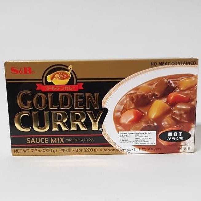 

DISKON! S&B GOLDEN CURRY HOT JAPANESE MIX 220GR - BUMBU KARI JEPANG PEDAS