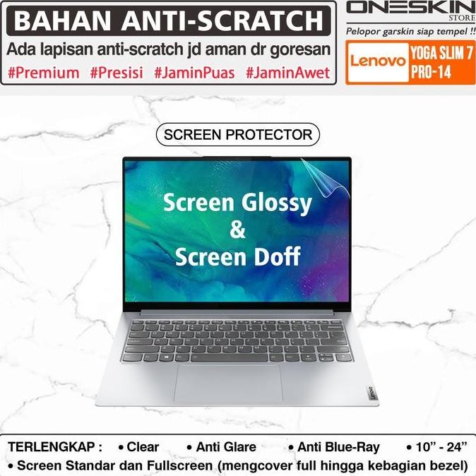 New Pelindung Layar Lenovo Yoga Slim 7 Pro?14 14ACH5 Glossy Doff    Screen Protector Lenovo Yoga Sli