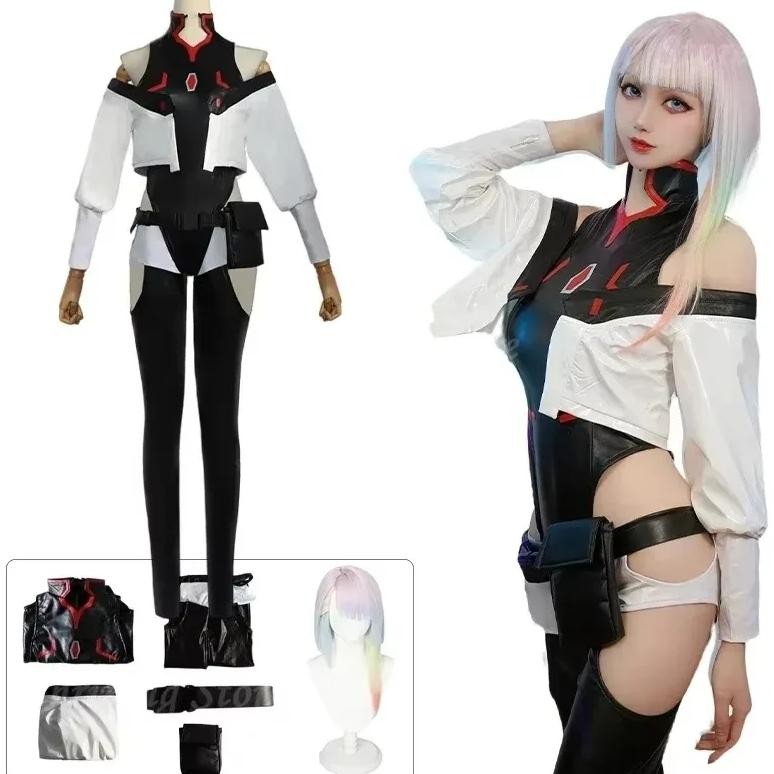 Lucy Cyberpunk Cosplay Anime Cyberpunk: Edgerunners Lucy Cosplay Costume Sexy Role Play Lucy Uniform