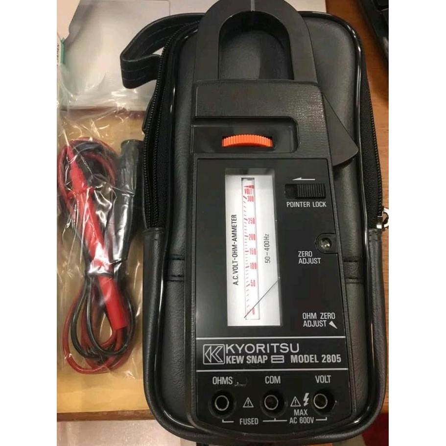 Kyoritsu 2805 Analog Clamp Ampere Meter 600A Tang Amper Analogue