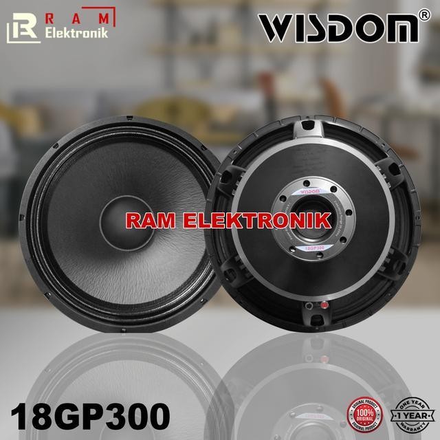 Komponen Speaker 18 Inch WISDOM 18GP300 / 18G-P300 Coil 4 Original Berkualitas Terbaru