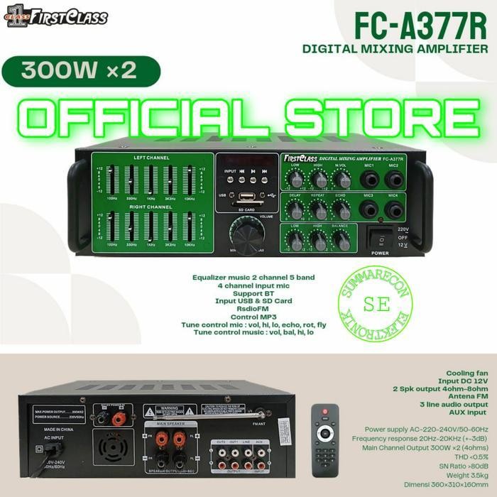 amplifier bluetooth karaoke firstclass fc a377r amplifier karaoke