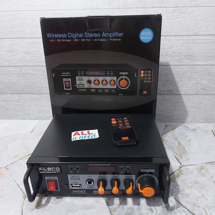 Amplifier Bluetooth Fleco D13 - Ampli Karaoke Fleco D13 Mp3 Player