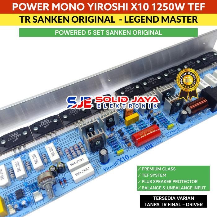KIT POWER YIROSHI X10 1250W POWER AMPLIFIER X 10 TR SANKEN ASLI-LEGEND