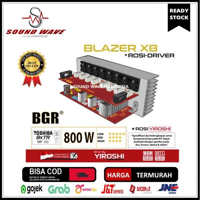 KIT BLAZER X8 ROSI DRIVER 800W