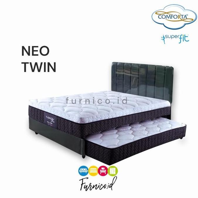 Springbed Comforta 2In1 100X200 100 Neo Twin Spring Bed 2 In 1 Sorong