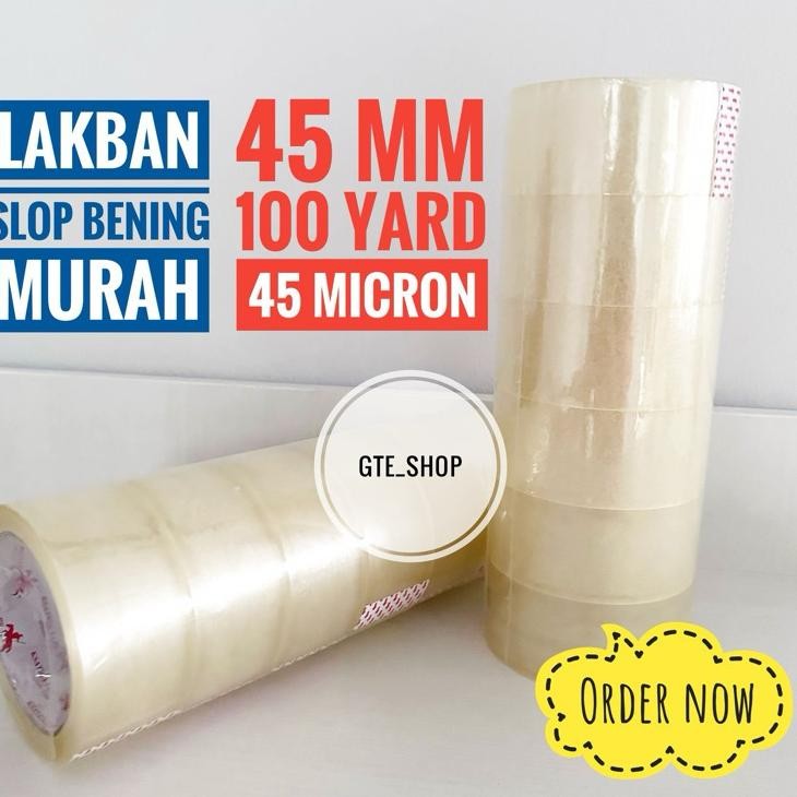 

Lakban Bening Slop 6Pcs 100Yard Lakban Solatip Isolasi Opp Lakban Bening Lakban Coklat Lakban Lakban Dus Lakban Opp Isolasi Solatip Lakban Lakban Lakban Lakban Lengket Plakban Daimaru Lakbancoklat