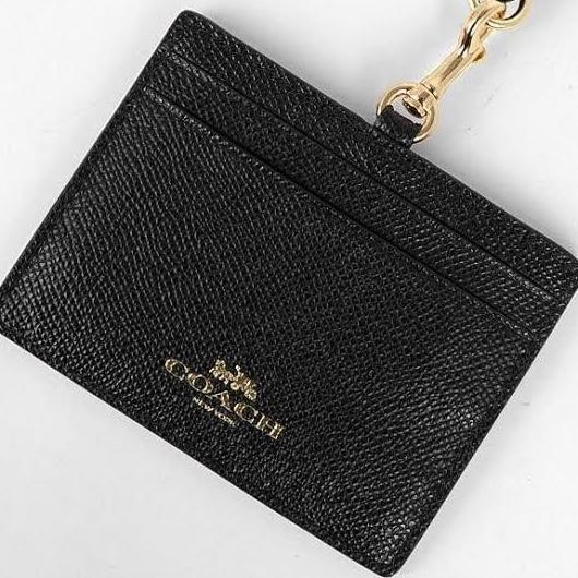 

dompet id card coac* horizontal badge id lanyard black