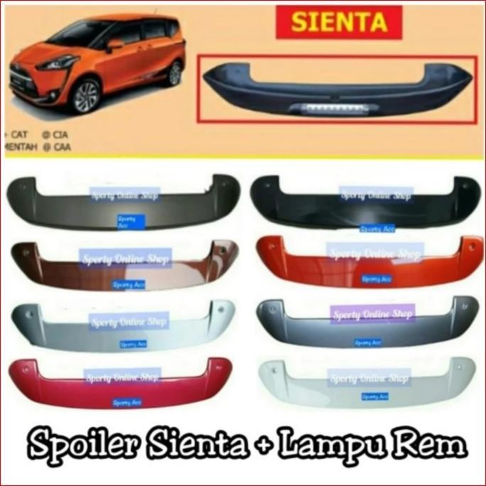 Spoiler Sienta With Lampu Rem READY