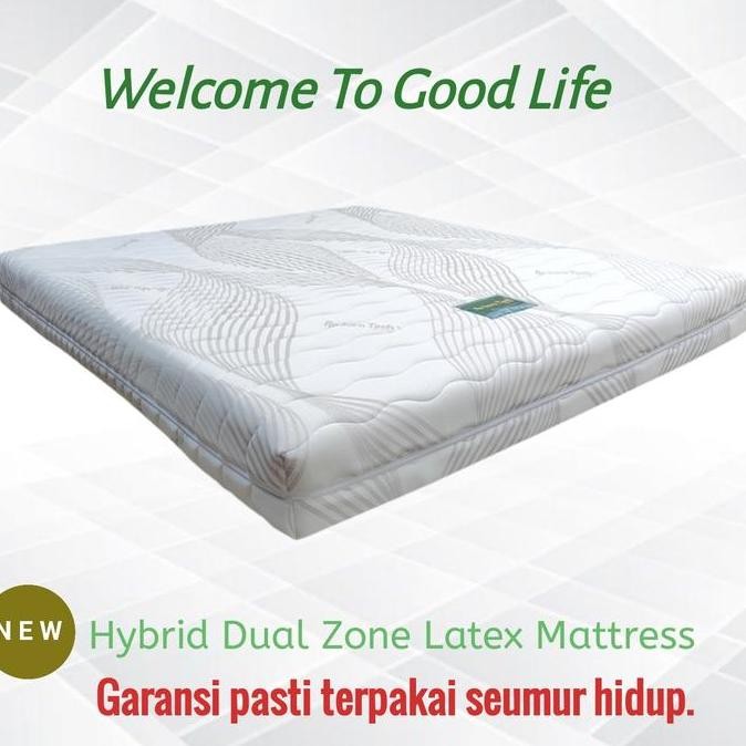 Kasur Matras Latex 120X200 Reborn Tech  Hybrid Dual Zone