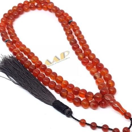 Sdn_12 Tasbih 99 Batu Akik Yaman / Tasbih Sulaiman Madu Dijamin Asli / Tasbih Batu Alam Fe24