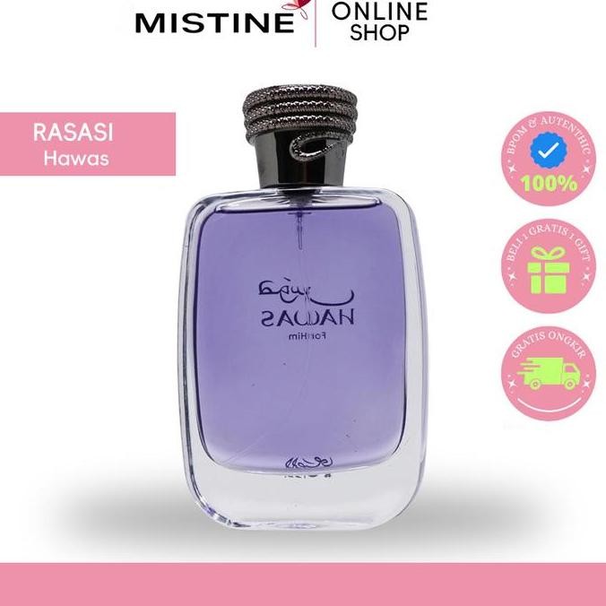 Rasasi Hawas For Him 100ml/Rasasi Hawas For Her100ml/Rasasi Hawas BLACK100ml/Rasasi Its Essential Fo