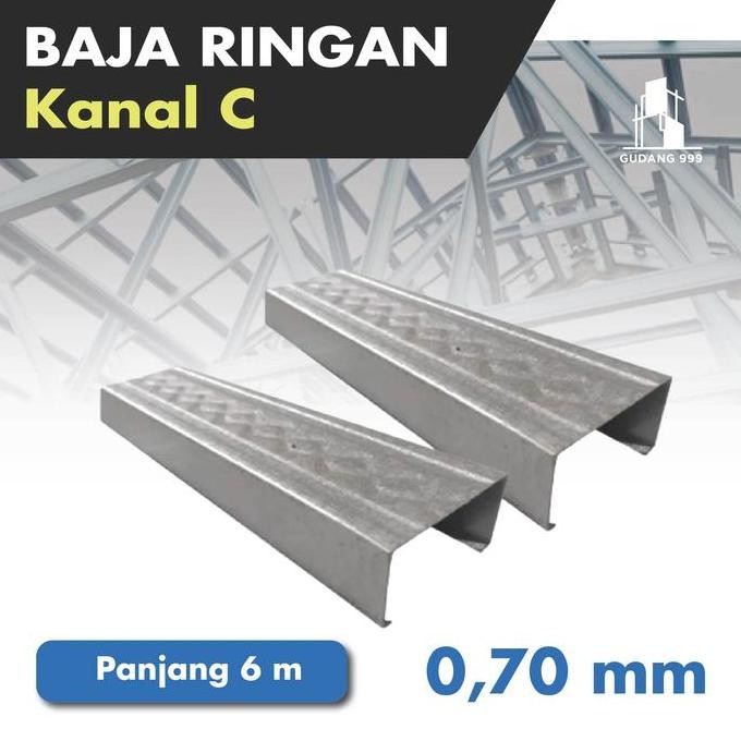 BAJA RINGAN 0.70 MM / CANAL C / TRUSS BAJA / CTRUSS 75 SNI REAL 4,6 KG ORIGINAL DAN TERPERCAYA