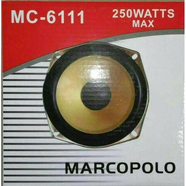 SUBWOOFER MOBIL MARCOPOLO MC-6111 (6")