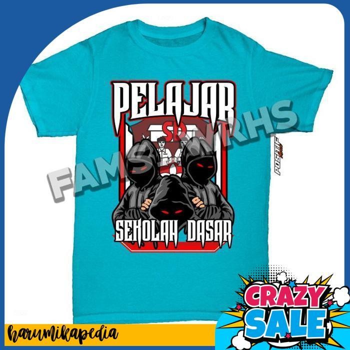 Baju Kaos Anak Pelajar Sd Sekolah Dasar Laki Perempuan Murah Jawa Timur