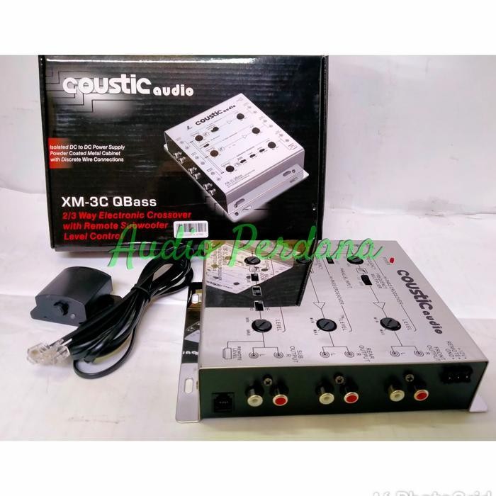 Crossover Aktif 2/3 way + Remote Subwoofer Coustic Audio XM-3C