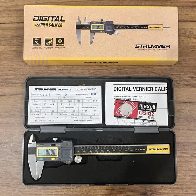 

Sigmat Sketmat Digital Vernier Caliper Strummer Dc-150X Jangka Sorong Water Proof Waterproof Tahan Air Resistant Ip65 (Absolute Inductive System Saingan Mitutoyo)