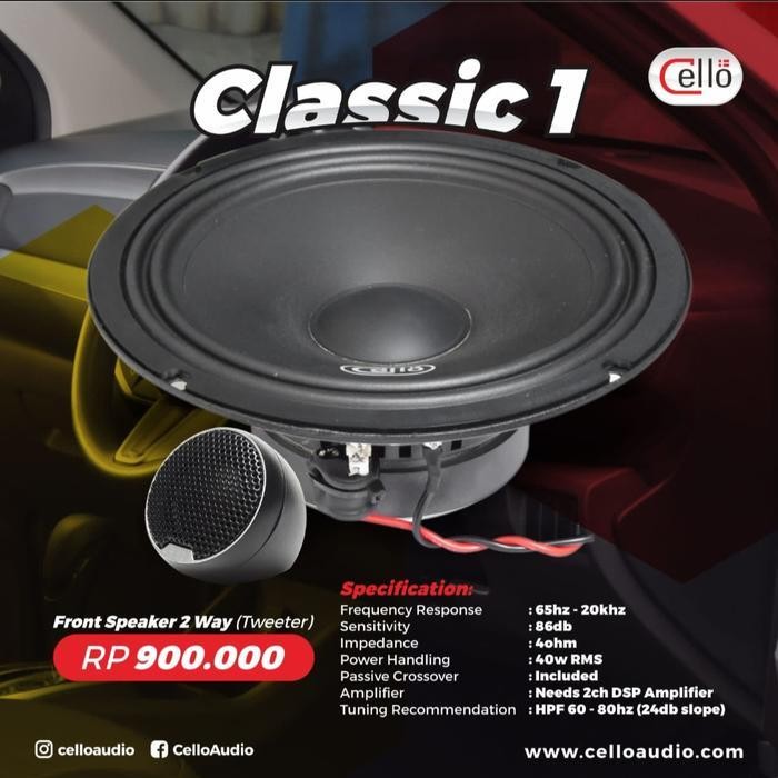 Speaker Split 2Way Cello Classic1