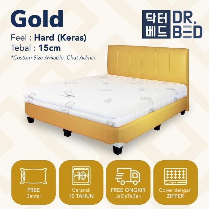 Fullset Kasur Dr.Bed Gold Standard Uk. 120X200