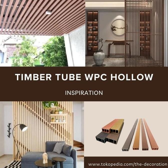 Timber Tube Wpc Outdoor | Wpc Hollow Outdoor | Wpc Kisi Penyekat Outdoor